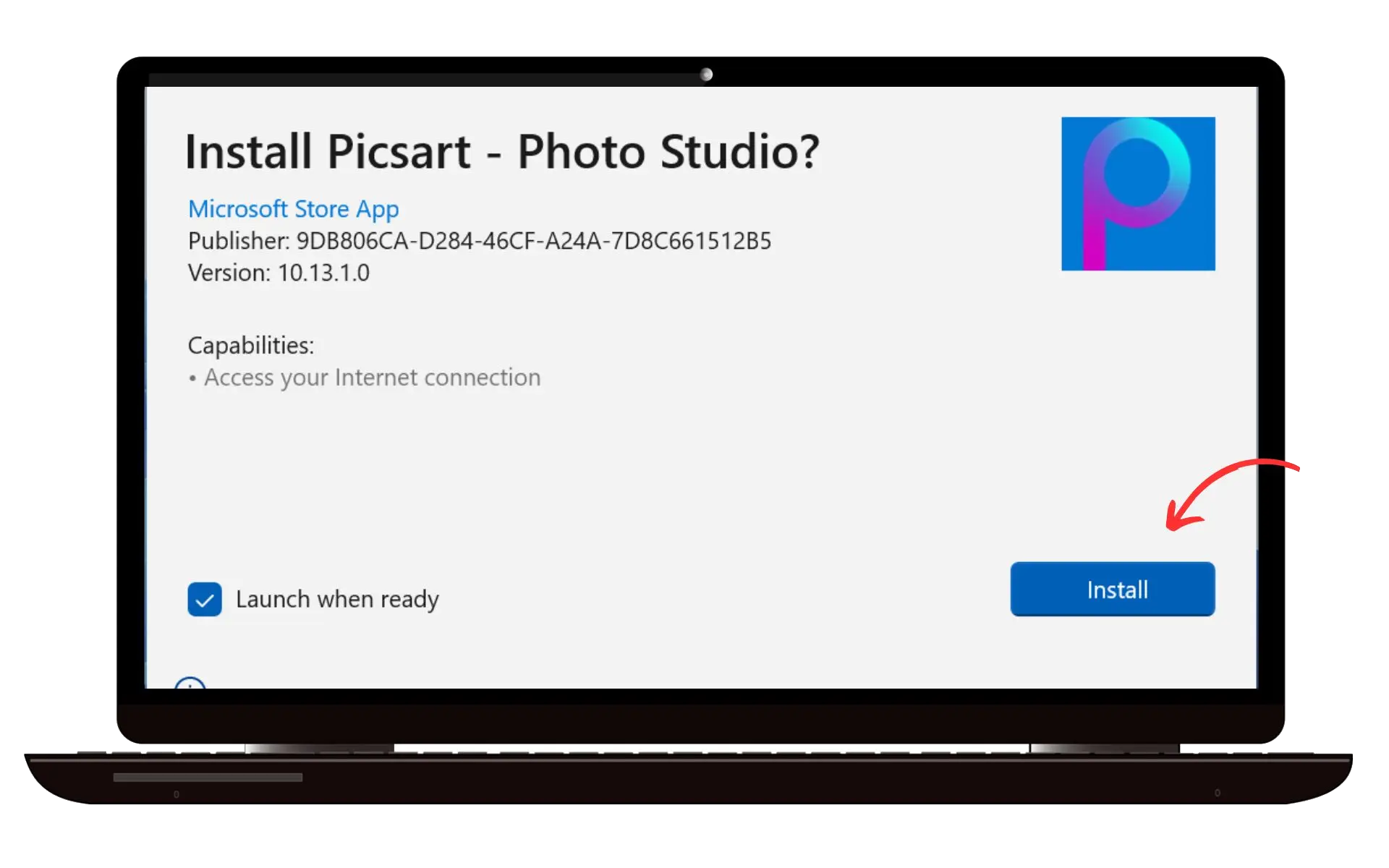 Install PicsArt on PC